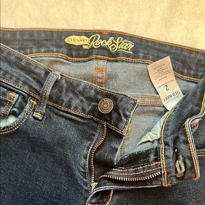 Old Navy Women's Rock Star Dark Blue Skinny Jeans